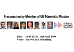 【2008.4.10】Presentation by Member of UK Materials Mission (2008-4-10)